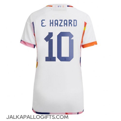 Belgia Eden Hazard #10 Vieraspaita Naiset MM-kisat 2022 Lyhythihainen